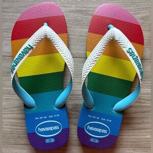 Havaianas Pride Month Rainbow Striped Sandals